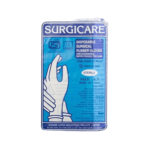 SURGICAL RUB GLOVE (6.5 NO)